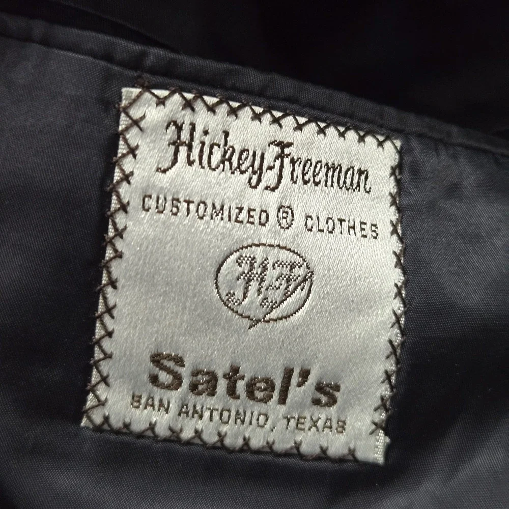 Vintage Hickey Freeman Blazer Mens 42 Navy Canterbury Collection Cashmere 80s‎